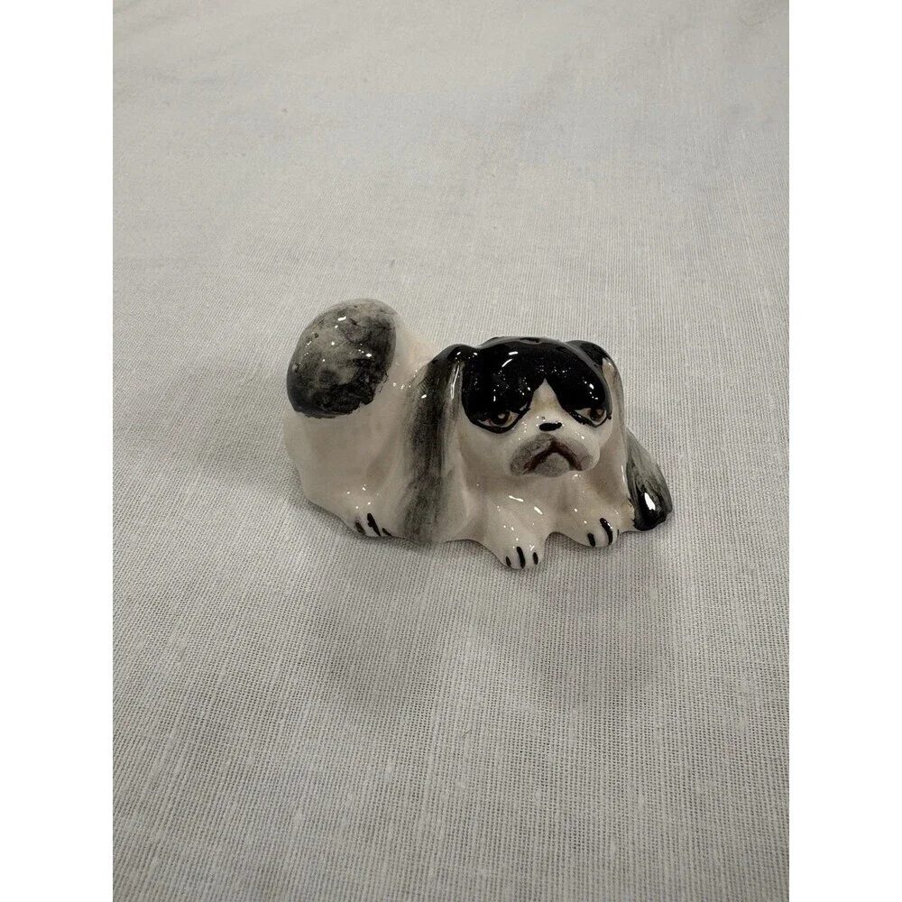 Vintage Pekingese Dog Salt Shaker Made In Japan